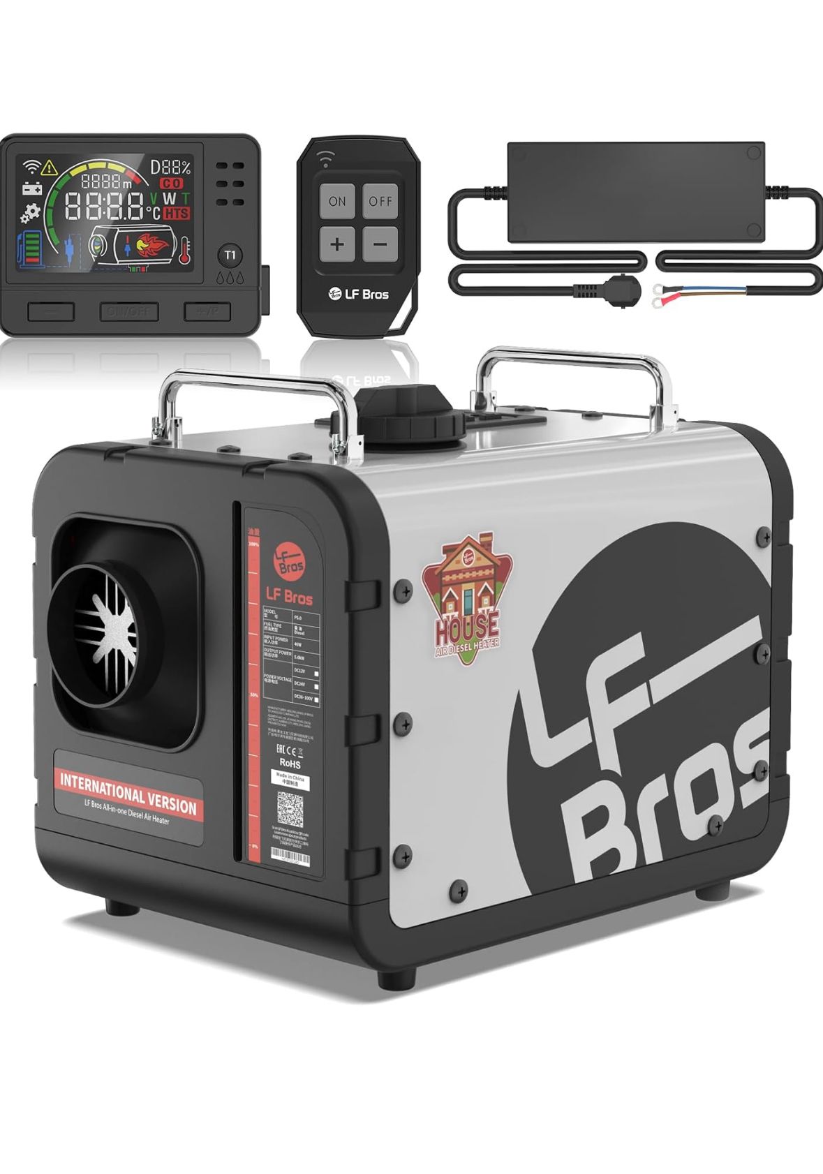 Diesel Air Heater 5kw, 12V/230V